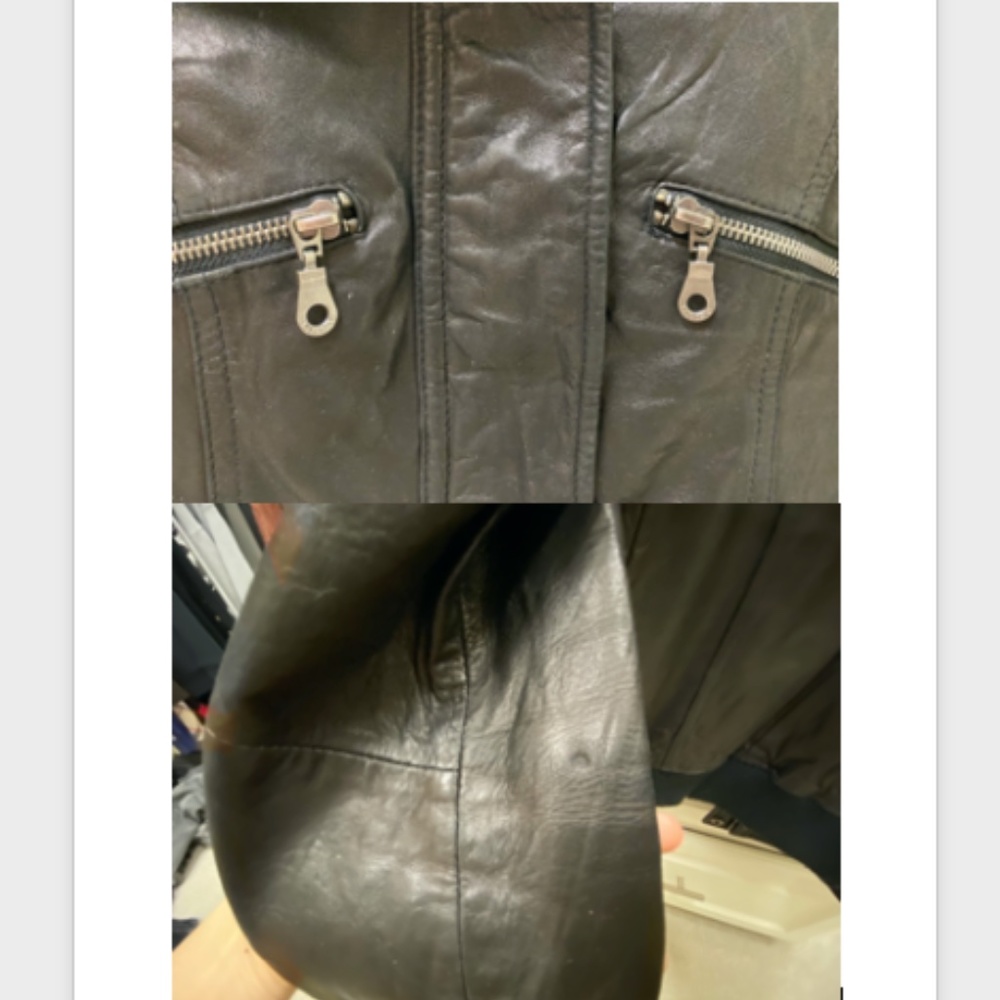 Authentic Dkny Black Leather Jacket - image 4